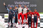 Ott Tanak (Toyota), Thierry Neuville (Hyundai), Sebastien Ogier (Citroen)