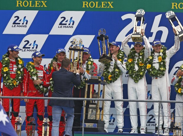 Podium in Le Mans 2015 Podium in Le Mans 2015