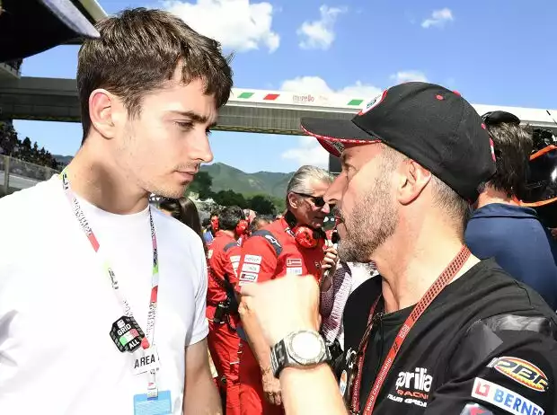 Charles Leclerc, Max Biaggi Titel-Bild zur News: Charles Leclerc, Max Biaggi