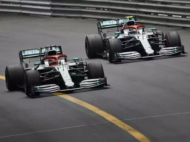 Titel-Bild zur News: Lewis Hamilton, Valtteri Bottas