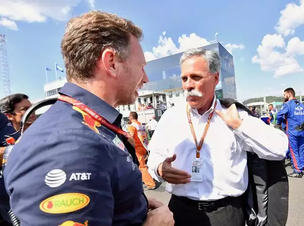 Christian Horner, Chase Carey Titel-Bild zur News: Christian Horner, Chase Carey