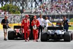 Charles Leclerc (Ferrari) und Sebastian Vettel (Ferrari) 