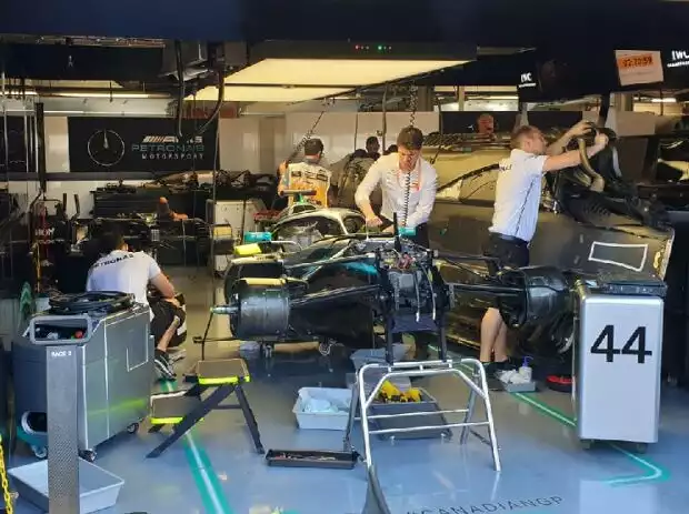 Mercedes W10 von Lewis Hamilton Titel-Bild zur News: Mercedes W10 von Lewis Hamilton