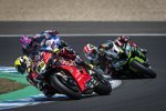 Alvaro Bautista vor Jonathan Rea und Alex Lowes