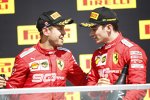 Sebastian Vettel (Ferrari) und Charles Leclerc (Ferrari) 