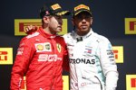 Sebastian Vettel (Ferrari) und Lewis Hamilton (Mercedes) 