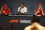 Sebastian Vettel (Ferrari), Lewis Hamilton (Mercedes) und Charles Leclerc (Ferrari) 