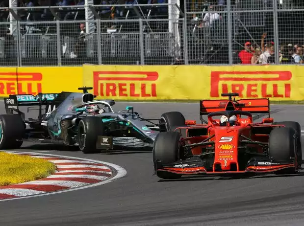 Titel-Bild zur News: Sebastian Vettel, Lewis Hamilton