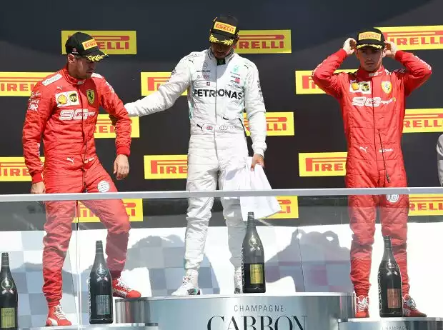Sebastian Vettel, Lewis Hamilton, Charles Leclerc Titel-Bild zur News: Sebastian Vettel, Lewis Hamilton, Charles Leclerc