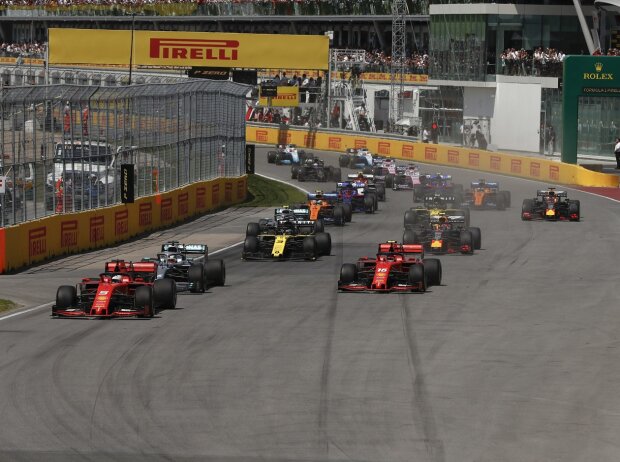 Titel-Bild zur News: Sebastian Vettel, Lewis Hamilton, Charles Leclerc, Daniel Ricciardo, Pierre Gasly