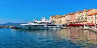 Hafen von Saint-Tropez in Frankreich