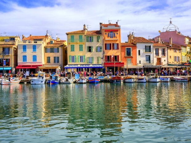 Hafen von Cassis in Frankreich