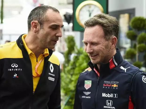 Cyril Abiteboul, Christian Horner Titel-Bild zur News: Cyril Abiteboul, Christian Horner