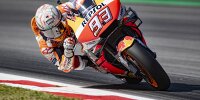 Bild zum Inhalt: MotoGP Barcelona: Marc Marquez siegt bei prominentem Vierfach-Sturz