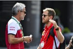 Beat Zehnder (Alfa Romeo) und Sebastian Vettel (Ferrari) 