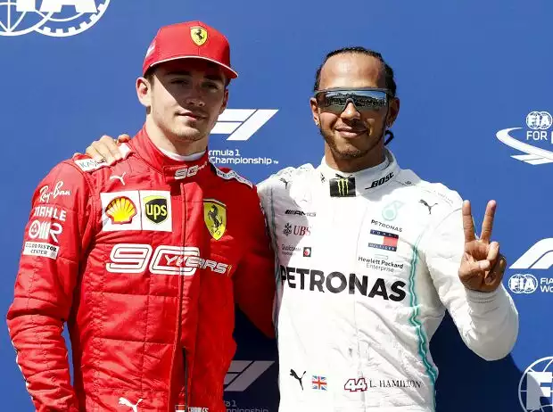 Charles Leclerc, Lewis Hamilton Titel-Bild zur News: Charles Leclerc, Lewis Hamilton