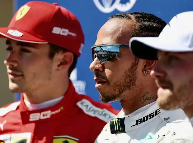 Charles Leclerc, Lewis Hamilton, Valtteri Bottas Titel-Bild zur News: Charles Leclerc, Lewis Hamilton, Valtteri Bottas