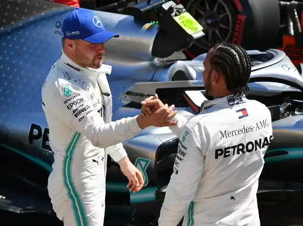Valtteri Bottas, Lewis Hamilton Titel-Bild zur News: Valtteri Bottas, Lewis Hamilton
