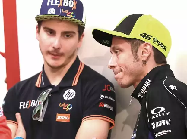 Lorenzo Baldassarri, Valentino Rossi Titel-Bild zur News: Lorenzo Baldassarri, Valentino Rossi