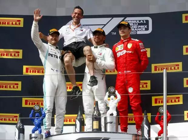 Valtteri Bottas, Lewis Hamilton, Charles Leclerc Titel-Bild zur News: Valtteri Bottas, Lewis Hamilton, Charles Leclerc