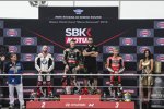 Tom Sykes, Jonathan Rea und Alvaro Bautista