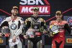 Tom Sykes, Jonathan Rea und Alvaro Bautista