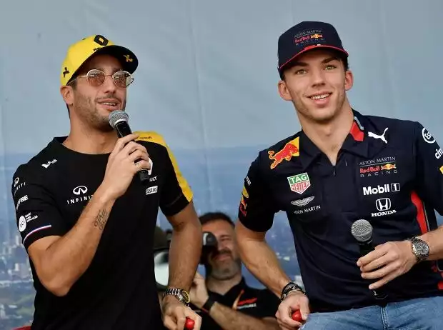 Titel-Bild zur News: Daniel Ricciardo, Pierre Gasly