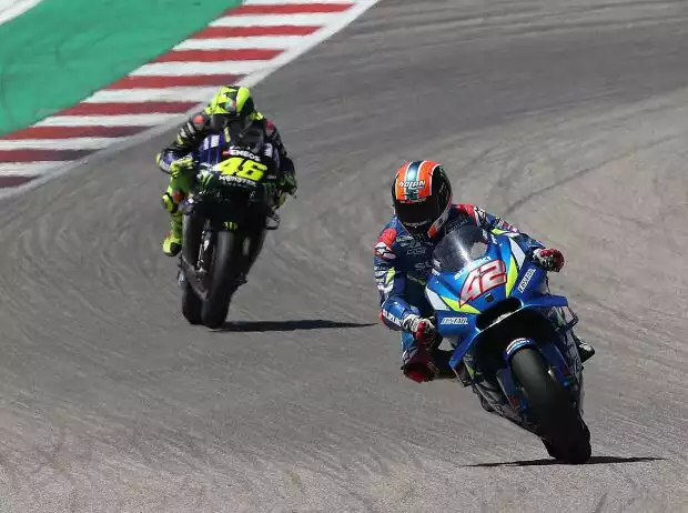 Alex Rins, Valentino Rossi Titel-Bild zur News: Alex Rins, Valentino Rossi
