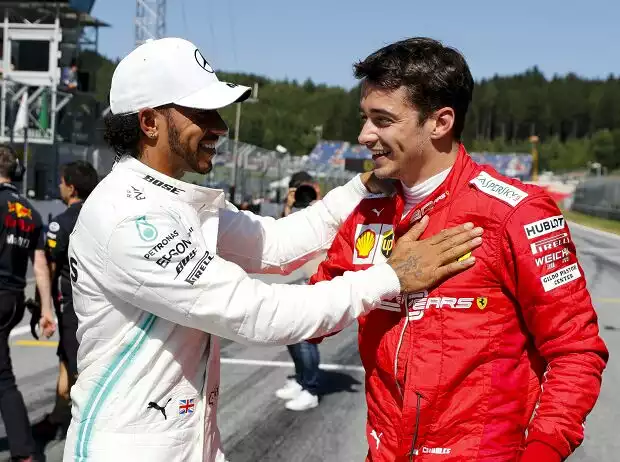 Titel-Bild zur News: Lewis Hamilton, Charles Leclerc