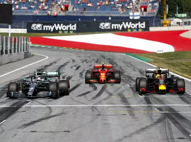 Lewis Hamilton, Charles Leclerc, Max Verstappen Titel-Bild zur News: Lewis Hamilton, Charles Leclerc, Max Verstappen