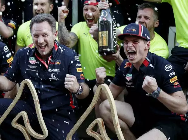 Christian Horner, Max Verstappen Titel-Bild zur News: Christian Horner, Max Verstappen