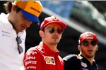 Charles Leclerc (Ferrari), Pierre Gasly (Red Bull) und Carlos Sainz (McLaren) 