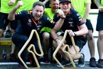 Christian Horner und Max Verstappen (Red Bull) 