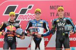 Augusto Fernandez (Pons), Brad Binder (KTM Ajo) und Luca Marini () 