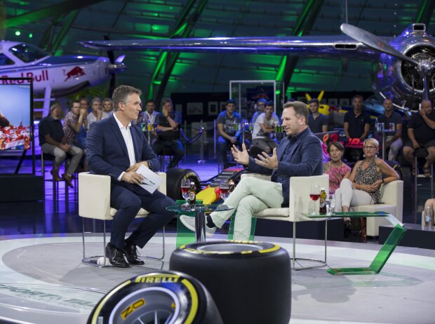 Andreas Gröbl und Christian Horner am Hangar-7 in Salzburg