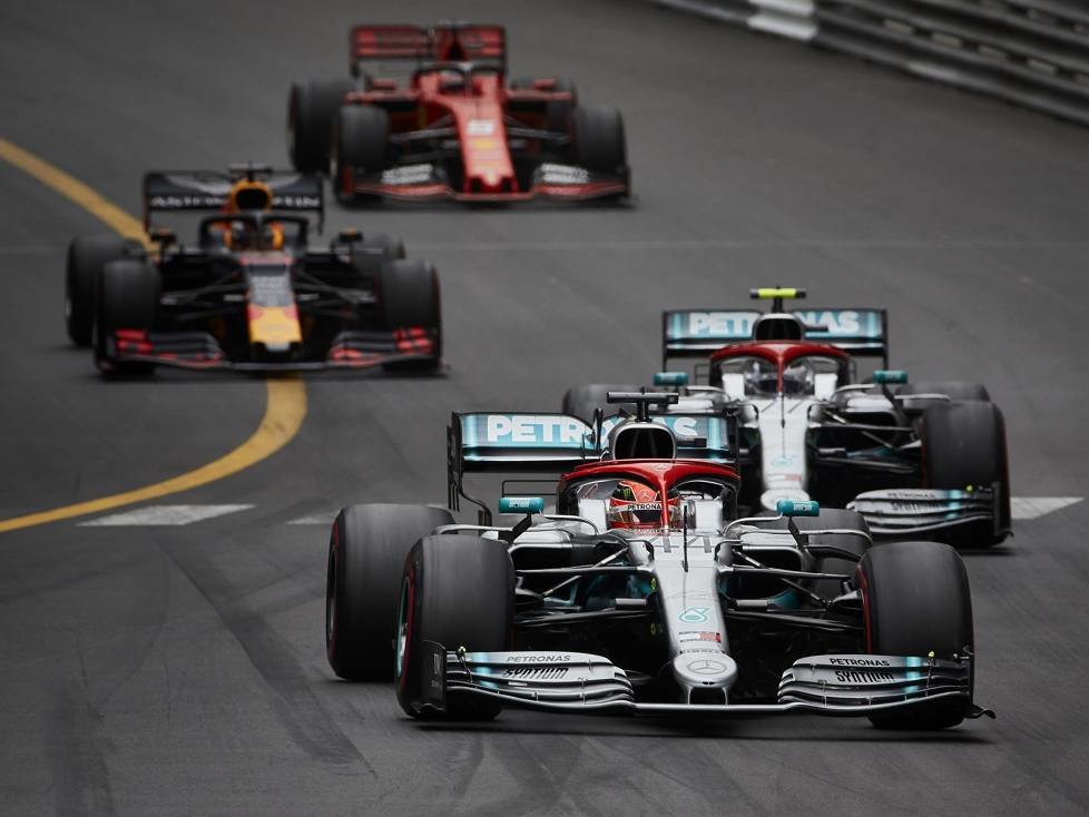 Lewis Hamilton, Valtteri Bottas, Max Verstappen, Sebastian Vettel