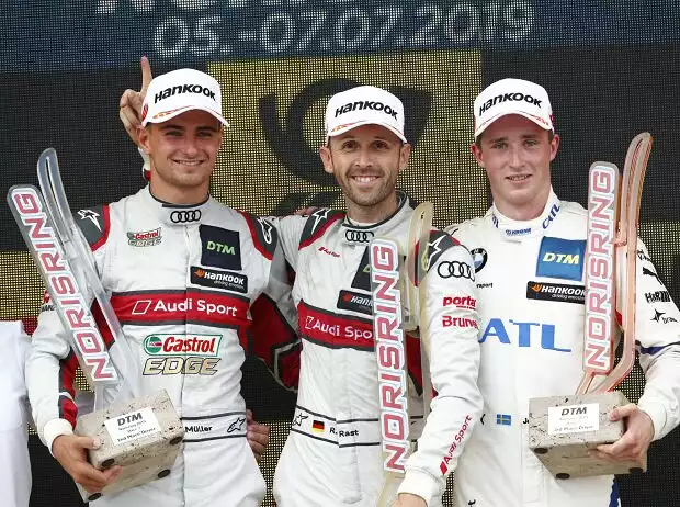 Nico Müller, Rene Rast und Joel Eriksson Titel-Bild zur News: Nico Müller, Rene Rast und Joel Eriksson