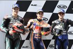 Marc Marquez (Honda), Fabio Quartararo (Petronas Yamaha) und Maverick Vinales (Yamaha) 