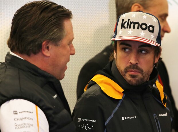 Zak Brown, Fernando Alonso Zak Brown, Fernando Alonso