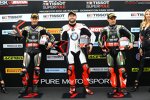 Jonathan Rea , Tom Sykes und Leon Haslam