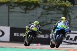 Joan Mir vor Valentino Rossi 