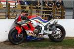 Die verunglückte Honda von Ryuichi Kiyonari