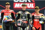 Toprak Razgatlioglu, Jonathan Rea und Alvaro Bautista 