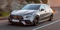 Bild zum Inhalt: Mercedes-AMG A 45 / CLA 45 (2019): Alle Infos zu den krassen Kompakten