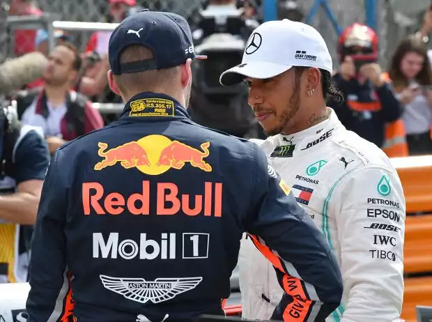 Max Verstappen, Lewis Hamilton Titel-Bild zur News: Max Verstappen, Lewis Hamilton