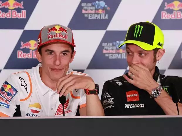Marc Marquez, Valentino Rossi Titel-Bild zur News: Marc Marquez, Valentino Rossi