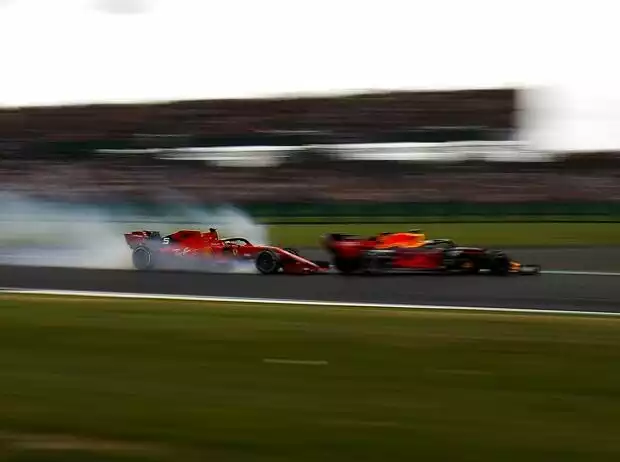 Titel-Bild zur News: Sebastian Vettel, Max Verstappen