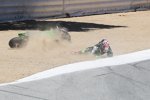 Leon Haslam stürzt in Lauf 1