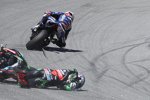 Leon Haslam stürzt in Lauf 1