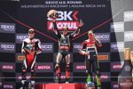 Chaz Davies, Jonathan Rea und Toprak Razgatlioglu